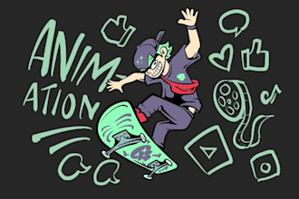 mascot animation for social media reels, tiktok, shorts, etc