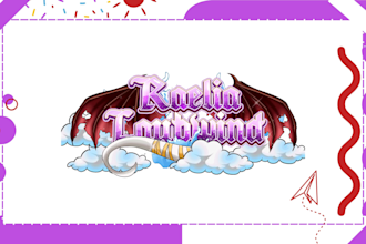 design cute kawaii anime logo for vtuber and twitch streamer