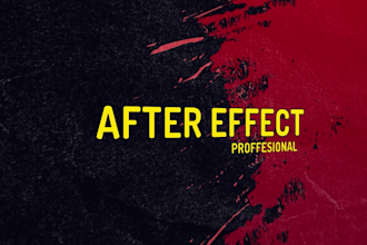 professional animate logo and visual elements for you