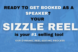 edit speaker reel, sizzle reel, highlight reel, hype video editing