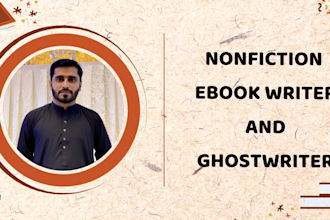 be nonfiction ebook writer, ghostwriter and ebook ghostwriter