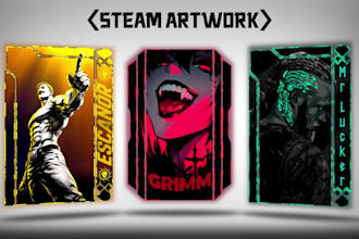 design a custom animated steam artwork for your profile