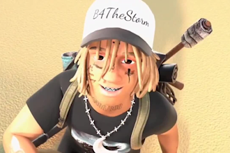 3d animated music video, 3d cartoon music video, 3d animation , stylized model