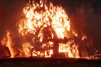 create realistic 3d fire, explosion, building destruction simulation in houdini