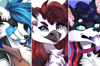 draw amazing furry anthro character, furry character or create your fursona