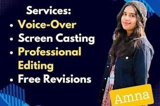 create a high quality screencast tutorial video with voice over