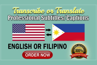 put english, filipino or tagalog subtitles on your video