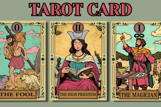 draw tarot card, zodiac, playing card with box design