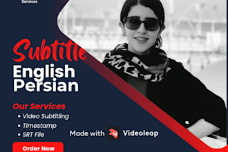translate and create persian or english subtitles