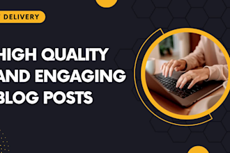 write unique and high quality SEO blog posts