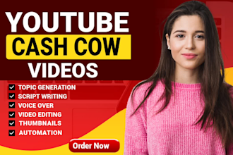 create automated youtube cash cow videos, top10 videos and cash cow channel