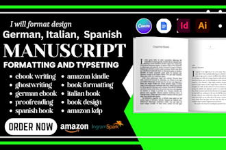 format german manuscript google docs spanish paperback design ebook kdp upload