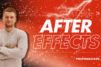 edit any after effects template or make a custom animation