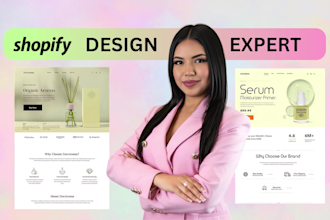 do shopify store design or redesign high converting shopify website development