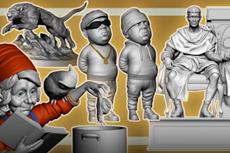 do 3d character modeling for 3d printing