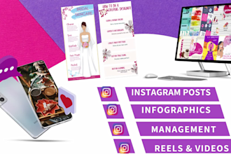 create an instagram post and instagram infographics