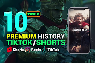 create history ai youtube shorts and tiktok animated