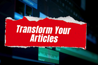 convert article to video into hilarious videos for youtube