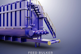 do 3d industrial animation factory tank model complex machine setup explainer