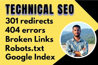 fix broken links,301 redirect, 404 error,google index,robots txt