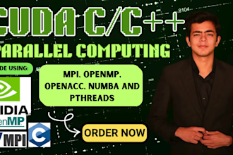 do parallel multithreading using cuda opencl openmp openacc in c cpp and python