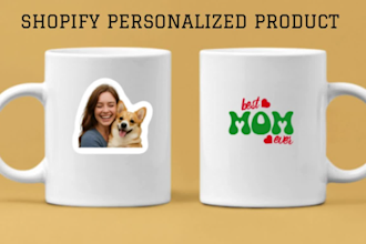 setup shopify teeinblue customily zakeke product personalization etsy pod store