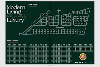 design a premium real estate brochure and flyer