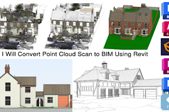 convert e57, rcp, rcs, point cloud scan to bim using revit