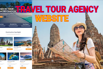 build travel agency tour agency website
