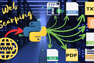 do data scarping,crawling and data extraction from any website
