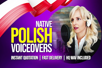 record a female polish voice over