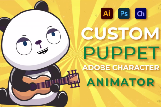 illustrate awesome puppets for adobe character animator