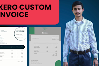design xero custom invoice template for your business