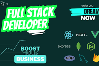 full stack web developer, react and node js expert