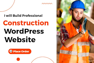 build plumbing construction electrician handyman roofing wordpress website
