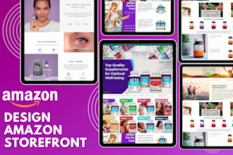 create your amazon storefront design amazon brand store amazon ebc design