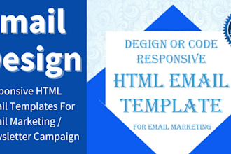 design a professional HTML email template or newsletter