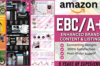 design high quality amazon a plus content and ebc