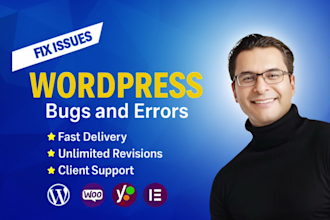 fix wordpress bugs, issues, errors, css, offer wordpress support