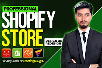 build shopify store design, shopify dropshipping store, shopify website design
