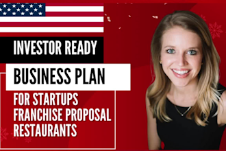 write an investor business plan for startups, franchise proposal, restaurants