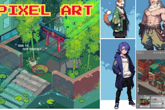 do 8bit ,16bit ,32bit 2d pixel art animation background wallpaper, animated gif