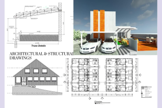 make architectural plans and structural drawings in autocad