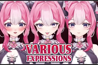 draw and rig anime live2d vtuber 2d vtuber model 2d vtuber rigging