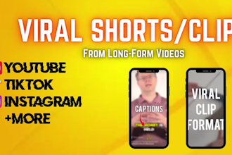 create clips or shorts from long youtube videos and podcasts