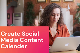 create a social media content calendar