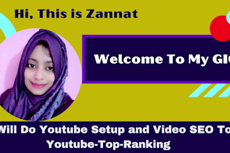 do youtube setup and video SEO optimization to top ranking
