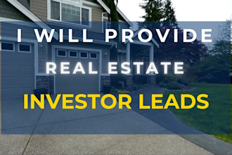 provide active cash buyer leads for the real estate industry
