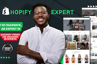 design profitable shopify store, build shopify website for print on demand store