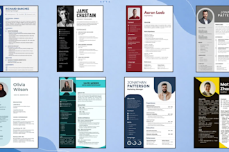 do resume design, CV and cover letter design in just 5 hours